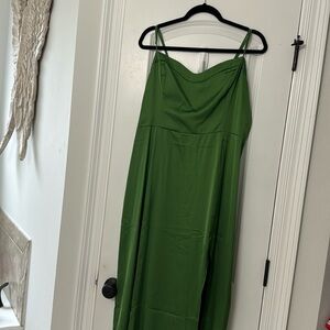 Abercrombie Satin Dress w/Slip & small blemish(didn’t try hard to get it out)
